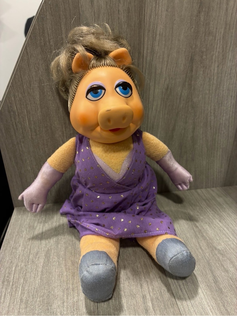 Vintage Fisher Price Miss Piggy Muppet 1980 890 Plush Doll Jim Henson 14 Inch